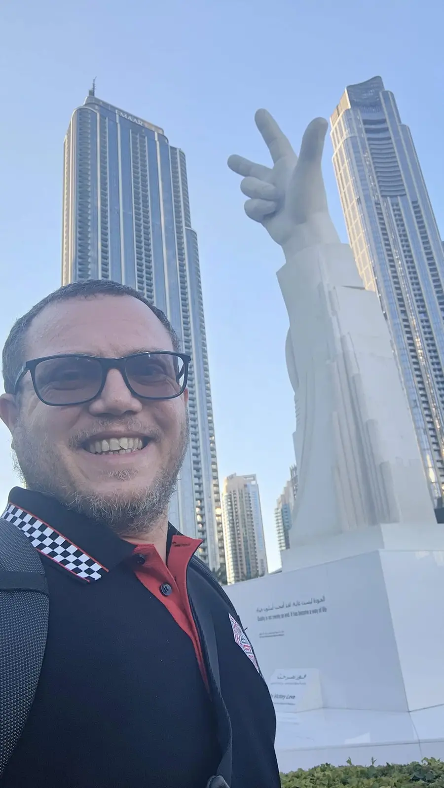 Nicola Casto in Dubai among the skyscrapers, an international innovation experience