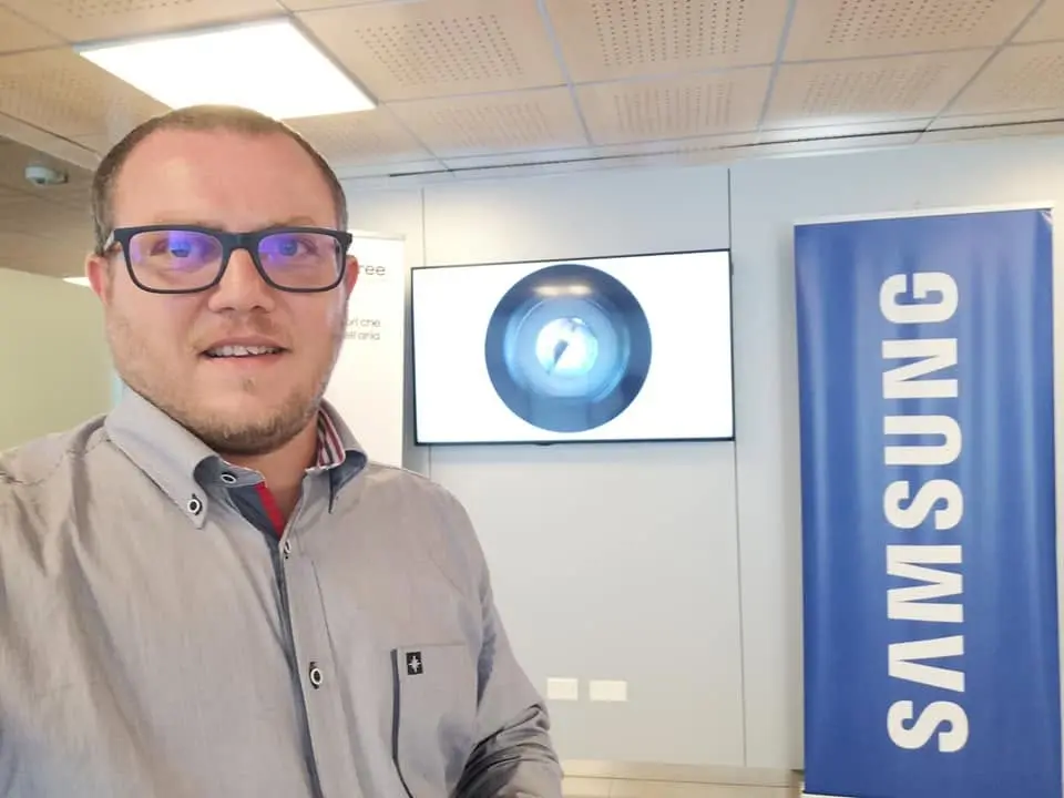 Nicola Casto at Samsung technical training