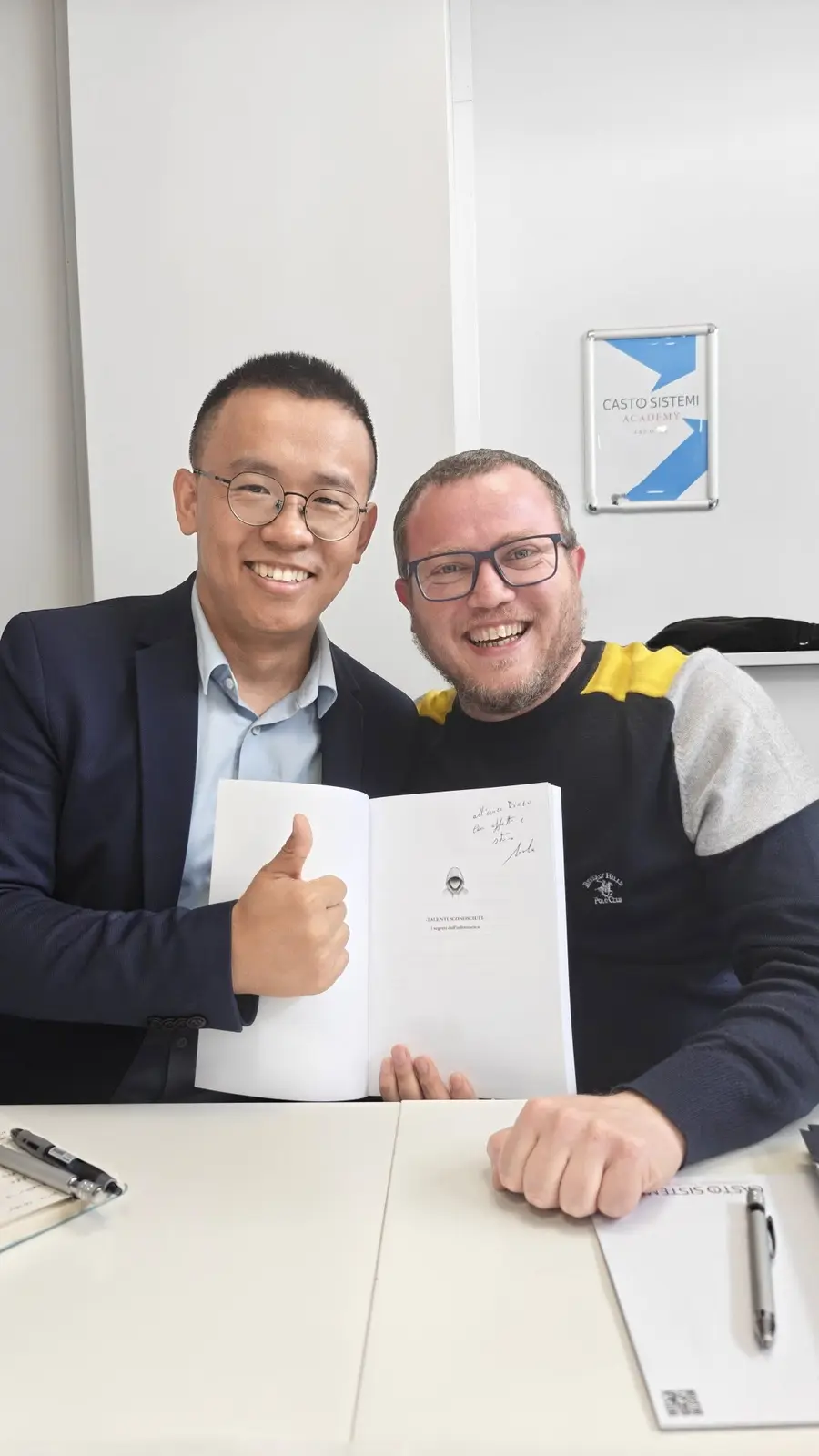 Nicola Casto with Diego Han, CEO of TP-Link Italy